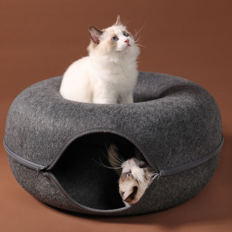 PetopiaPawMart™ "Hide-and-seek" Cat Tunnel Bed