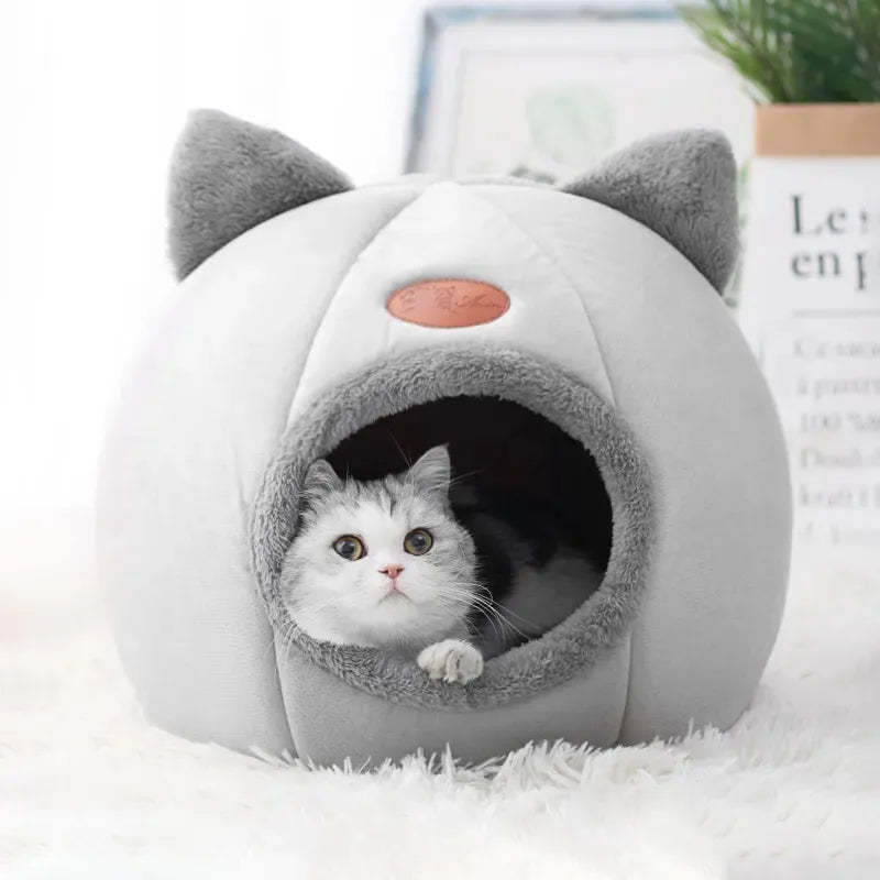 PetopiaPawMart™ Pet Tent Cave Bed for Cats and Small Dogs.