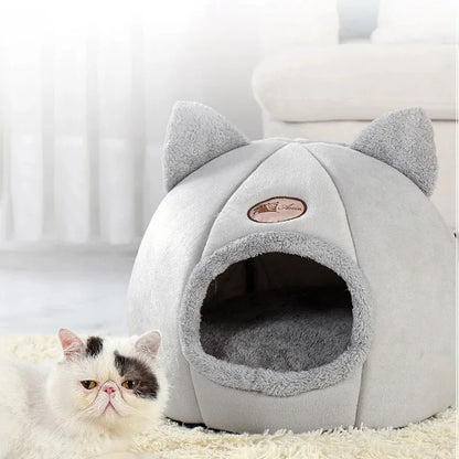 PetopiaPawMart™ Pet Tent Cave Bed for Cats and Small Dogs.